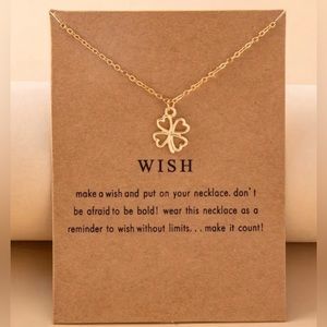 18K Gold Plated Clover Pendant, 2 necklaces for the price of one!